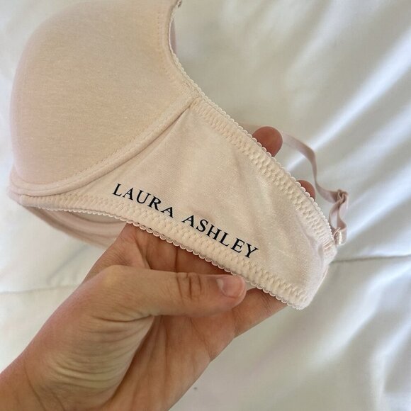 Laura Ashley Womens 2 Pack Bra 34B Pink Blue Underwired Push Up Bra Soft - Picture 3 of 11